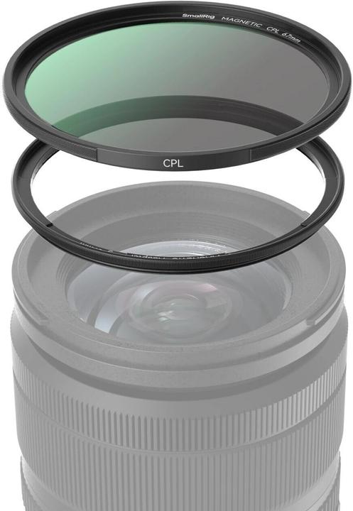 Actual product image SmallRig Clip-on CPL filter (67 mm) with M-mount adapter