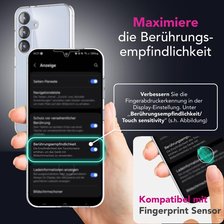 Produktbild Nalia 360Guard - Klare 360 Grad Hülle - Full Protection Cover (Samsung Galaxy S25)
