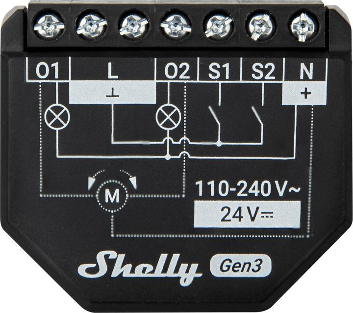 Produktbild Shelly 2PM Gen3 x4 (Schaltaktor)