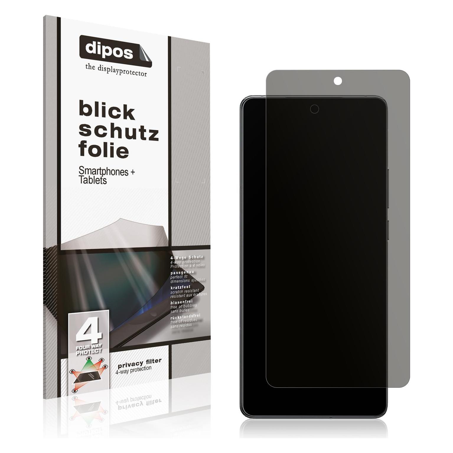dipos I Protezione Vista Compatibile con ASUS ROG Phone 6 Pellicola Prottetiva Privacy 4 Modi