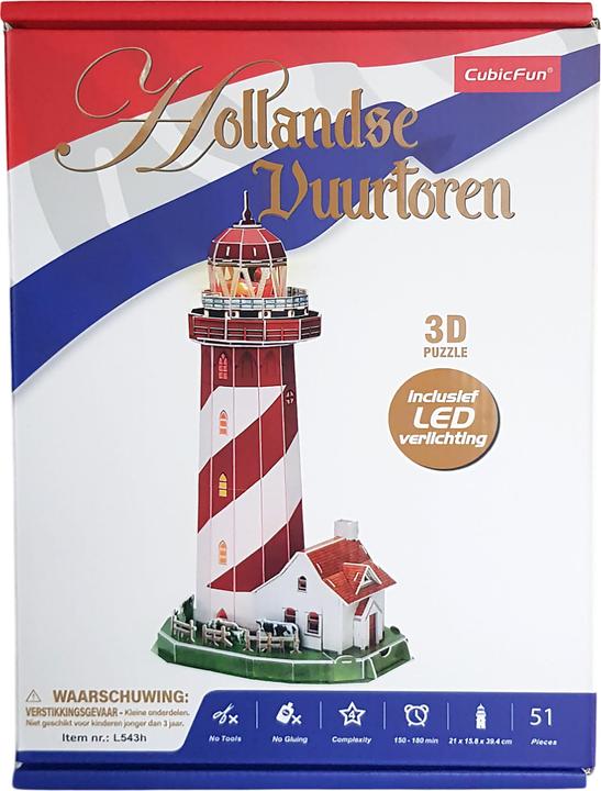 Produktbild Cubicfun Cubic Fun 3d Puzzel Leuchtturm LED (51 Teile)