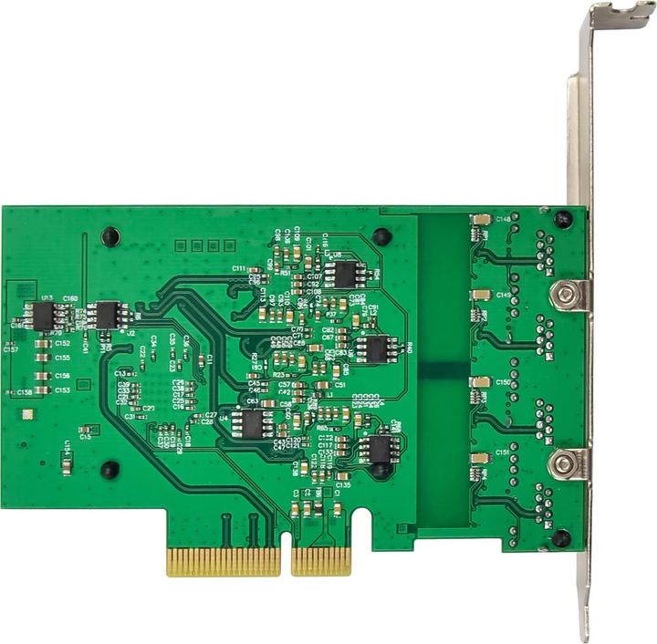 Valori nutrizionali e ingredienti InLine Scheda di rete Quad Gigabit, 4x RJ45 2.5Gb/s, PCIe x4, inclusa staffa per slot a basso profilo (PCIe)