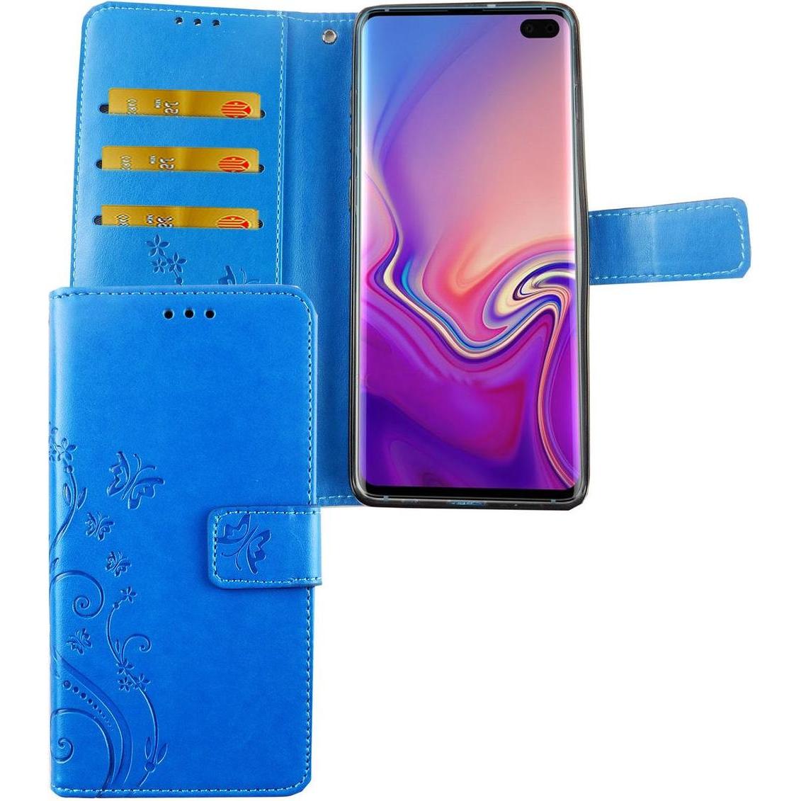 Thumbnail - König Design Hülle Handy Schutz für Samsung Galaxy S10 Plus Case Cover Tasche Wallet Etui Neu (Samsung Galaxy S10+), Sma...