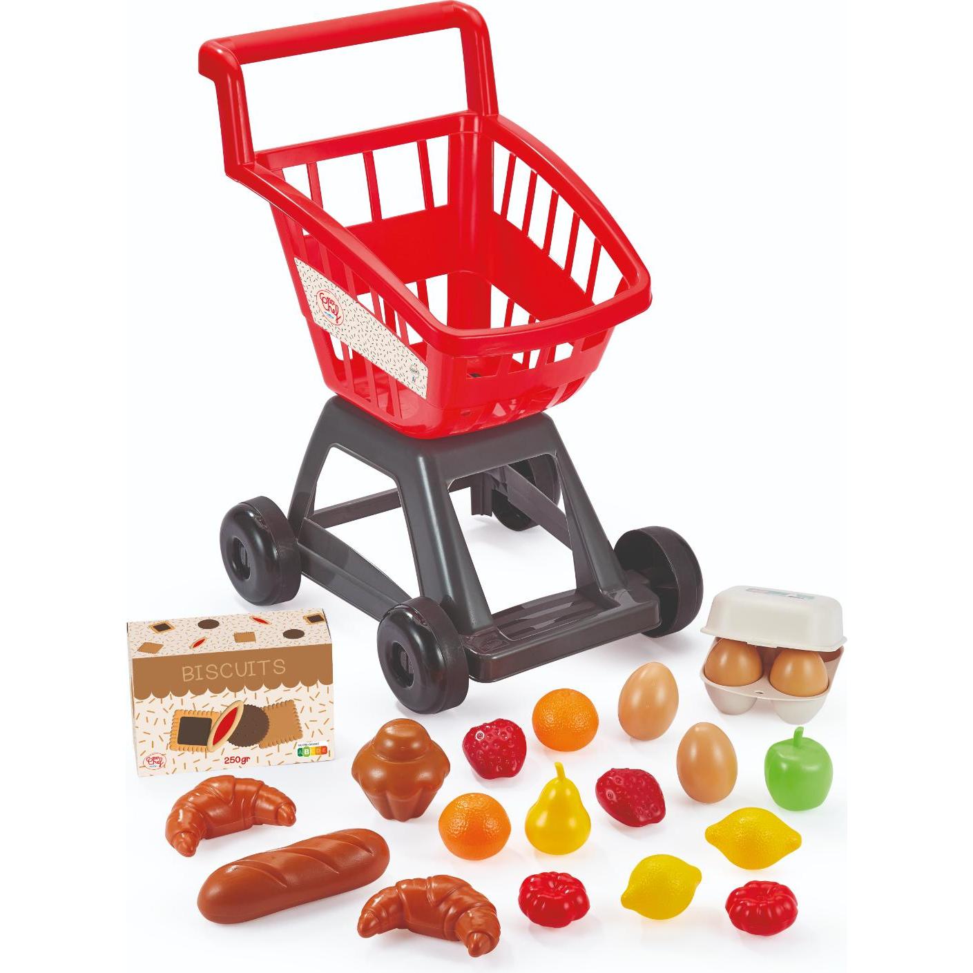 Ecoiffier Einkaufswagen mit Spiel-Lebensmitteln (1205)