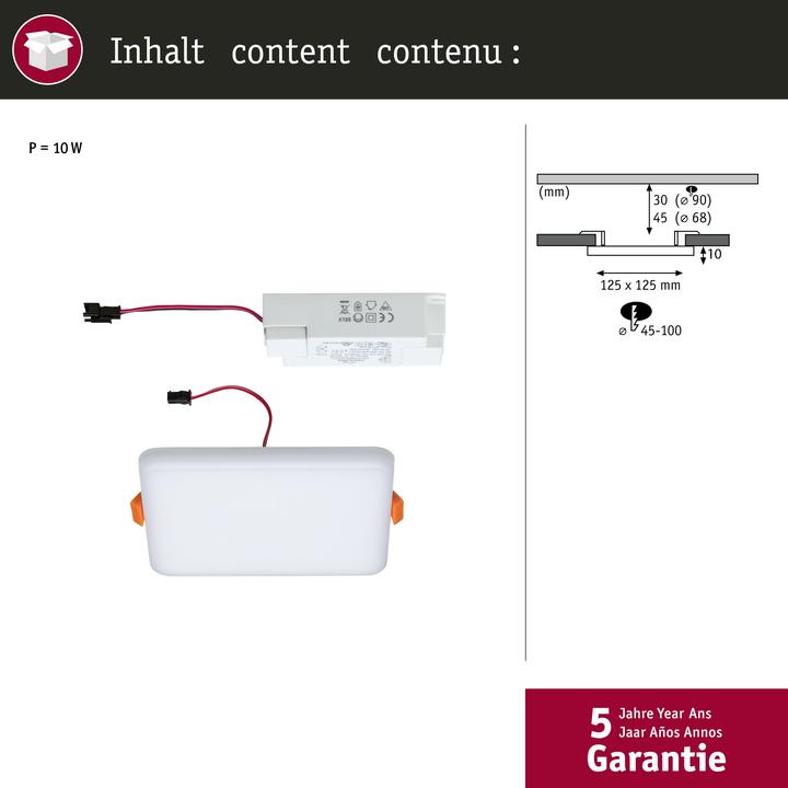 Produktbild Paulmann Einbaupanel Veluna VariFit (900 lm)