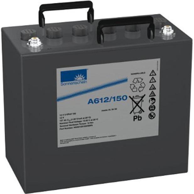 Exide, Versorgungsbatterie, Sonnenschein A612/150 Blei Akku mit M8 Schraubanschluss 12V, 150000mAh (12 V, 150 Ah)