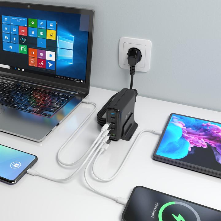 Image du produit Aisens ASCH-140W4P056-BK (140 W, 4 ports)