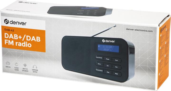 Produktbild Denver DAB-42 Radioempfänger, tragbar, digital, Schwarz (DAB+)