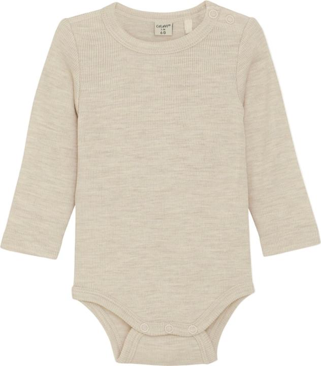 Produktbild CeLaVi Body langarm aus Merinowolle (80)