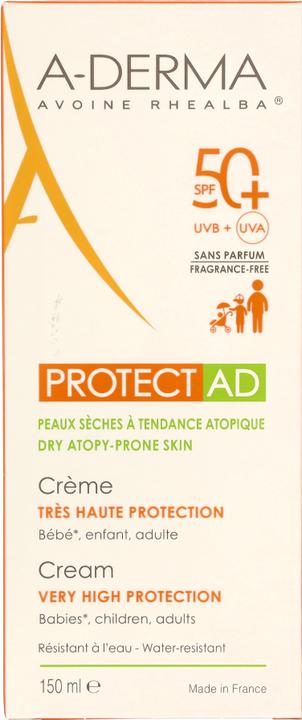 Actual product image A-Derma PROTECT-AD Cream SPF50+ Cream (Suntan cream, SPF 50+, 150 ml, 190 g)