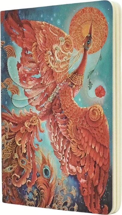 Actual product image Paperblanks Notizheft A5 Feuervogel (A5, Plain, Soft cover)