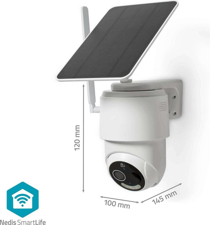 Immagine prodotto Nedis SmartLife Outdoor Camera | 4G | Full HD 1080p | Pan tilt | IP65 | Cloud Storage (opzionale) / micr (1920 x 1080 Pixels)