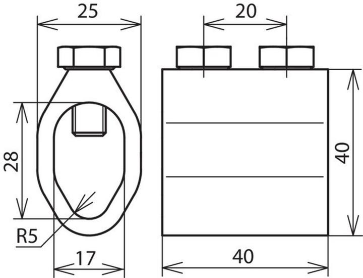 Actual product image Dehn 450001 Sleeve separation edge 8 - 10/16 mm aluminium