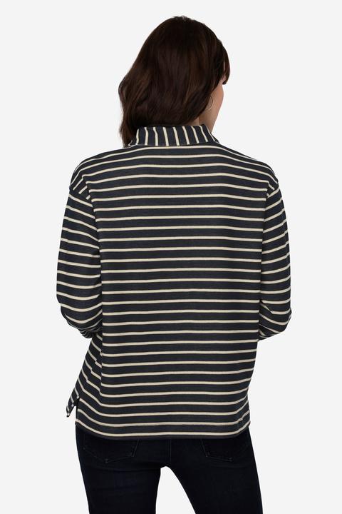 Produktbild Laurasøn Sweatshirt, Ringel, Polokragen, Langarm (M)