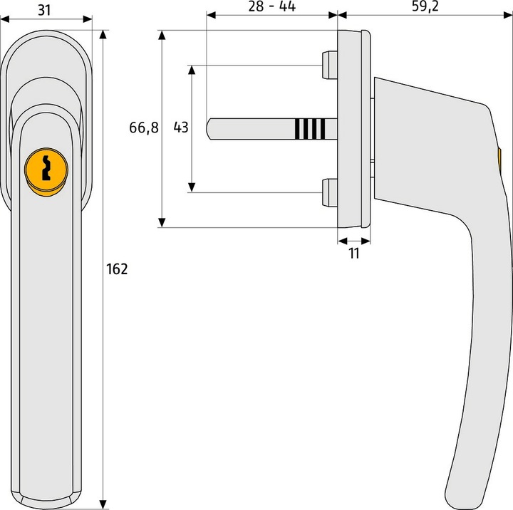 Produktbild Abus FG200 (Fenstergriffe)