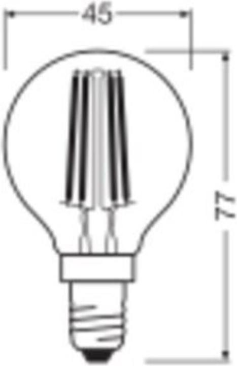 Produktbild Ledvance LED-Tropfenlampe (E14, 470 lm, 1x)
