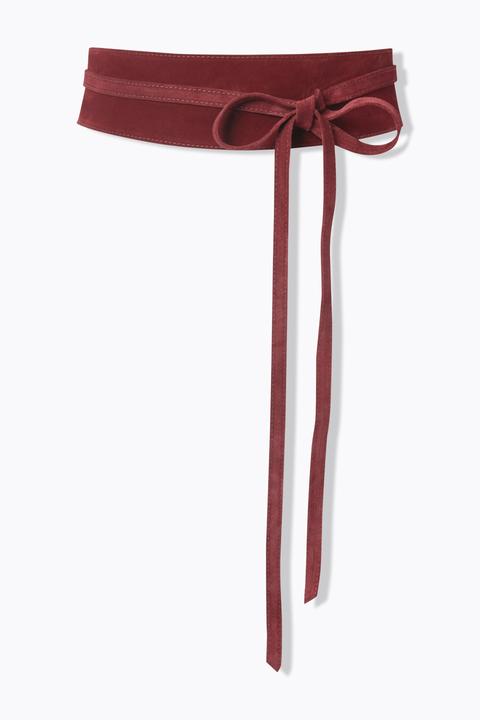Produktbild Ulla Popken Leder-Bindegürtel, Veloursleder, Einheitsgrösse