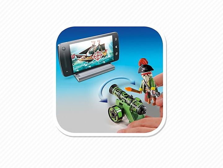 Produktbild Playmobil Grüne App-Kanone mit Piratenkapitän (6162)