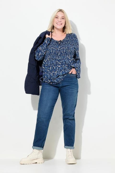 Image du produit Ulla Popken Jean Mom jambe large, rivets fantaisie et taille confortable (62)