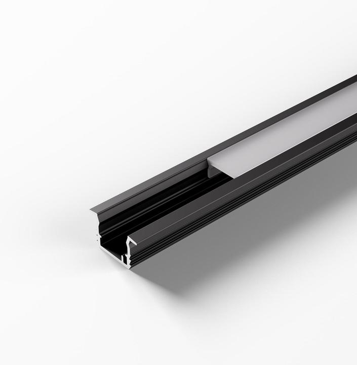 Halemeier ChannelLine K2 schwarz opal 10er Set L=3000 Alu-und Abdeckprofil