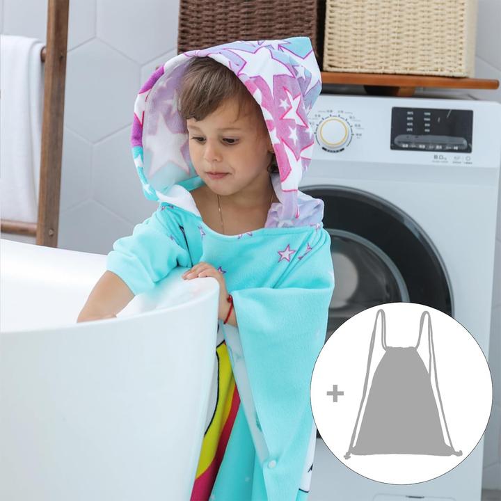 Image du produit Kaku Badeponcho für Kinder mit Kapuze (4-12 Jahre)