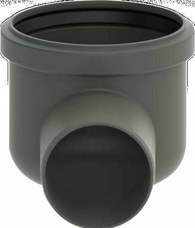 Produktbild Unidrain Ablaufgehäuse Ø75 - 2411 horizontal mit Wasserschleuse