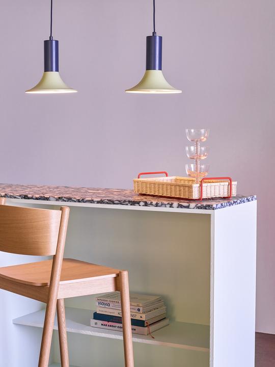 Produktbild Hübsch Splint Tablett Rot/Naturfarben