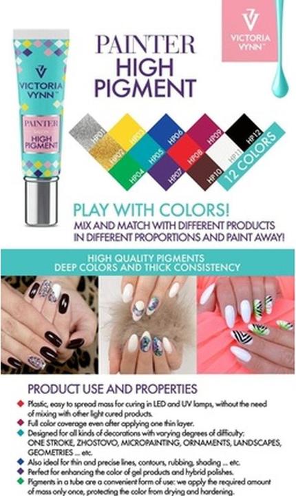 Immagine prodotto Visconti Di Modrone Victoria Vynn Pittore ad Alto Pigmento UV LED Manicure 7ml HP07 Viola (Vernice UV gel)