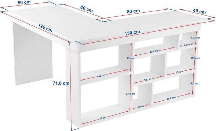 Produktbild Skye Decor Vesper Study Desk (130 x 120 x 72 cm)