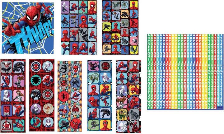 Actual product image Spiderman sticker set, 1000 pcs.