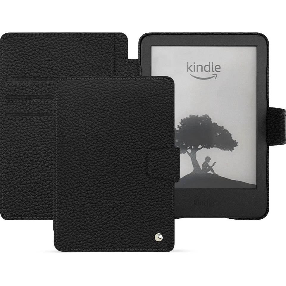 Noreve Lederschutzhülle Amazon Kindle (2022), eReader Zubehör, Schwarz