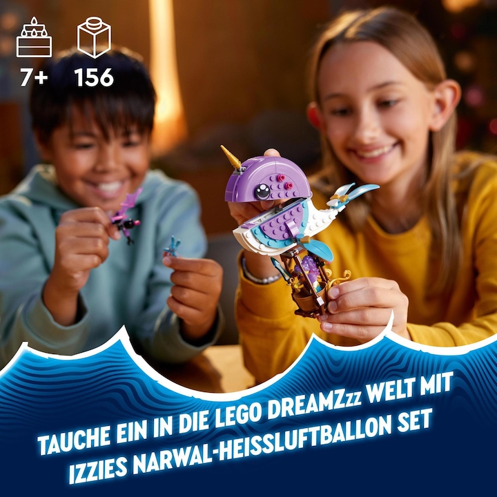 Immagine prodotto LEGO 71472 La mongolfiera di Izzie's Narwhal (71472, LEGO Dreamzzz)