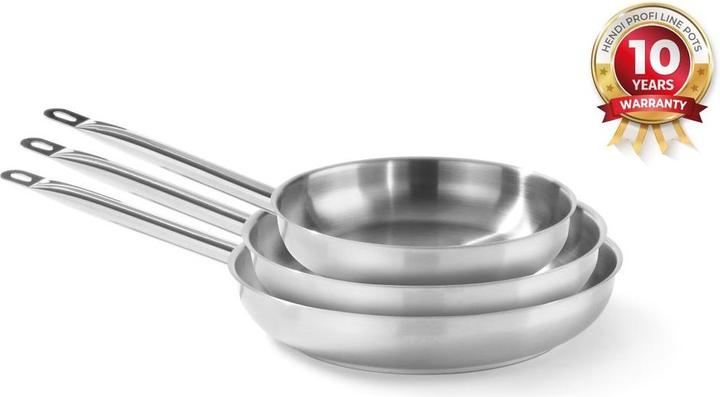 Hendi Bratpfanne 320x55 mm EDS Profi Line (32 cm, Pfannenset + Topfset, Edelstahl)