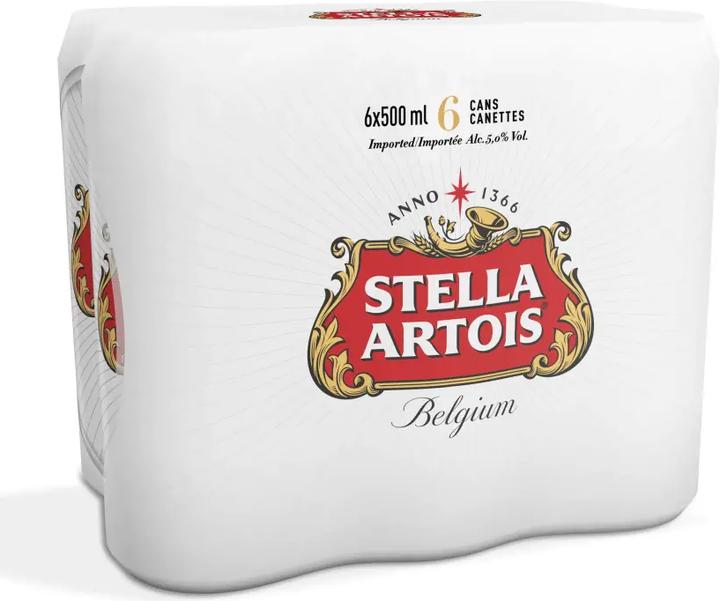 Actual product image Stella Artois Lager beer (6 x 50 cl)