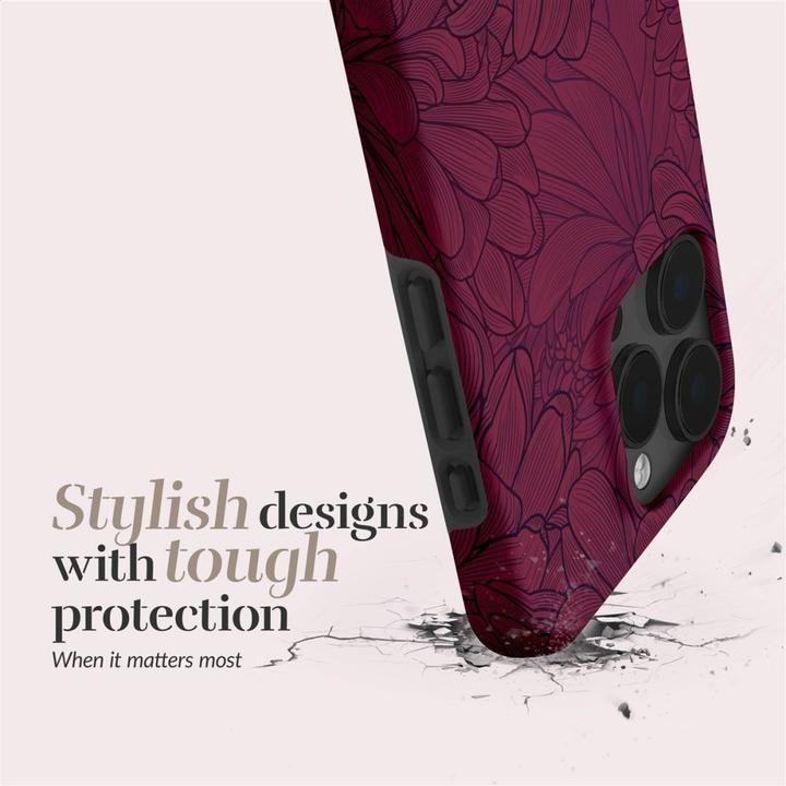 Mio Back panel cover Berry Blooms Magsafe Case Compatible for iPhone 16 (Apple iPhone 16)