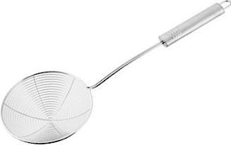 Fackelmann Abseihlöffel 38 cm OVALGRIFF, Schöpflöffel aus Edelstahl, Schaumlöffel zum Kochen u