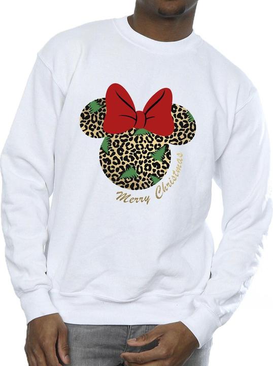 Immagine prodotto Disney Minnie Mouse Leopard Christmas Felpa Uomo (L)
