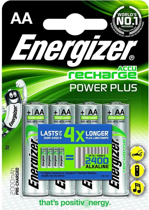 Immagine prodotto Energizer Recharge Power Plus (4 pz., AA, 2000 mAh)