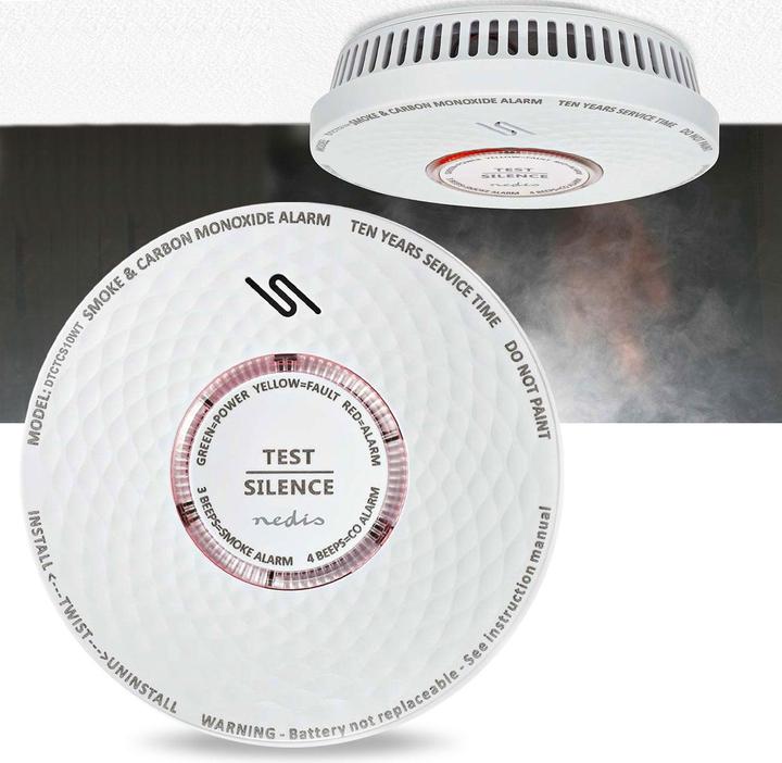 Produktbild Nedis Rauch und Kohlenmonoxid-Alarm