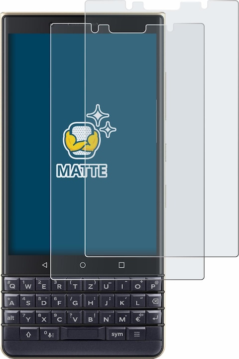 Actual product image BROTECT Anti-glare screen protector matt (2 Piece, Blackberry KEY2 LE)