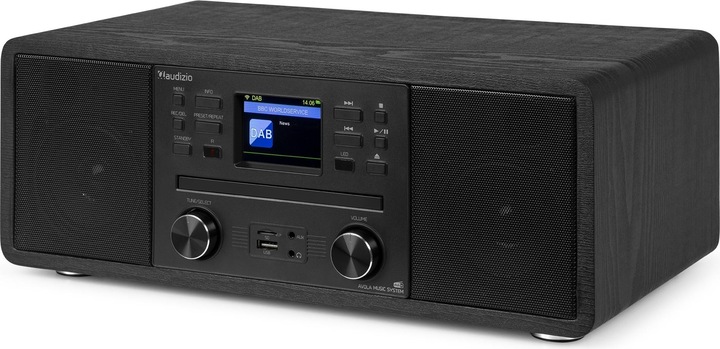 Produktbild Audizio DAB+ Radio Avola Schwarz, Radio Tuner: FM, DAB+ (FM, DAB+, Bluetooth, WLAN)