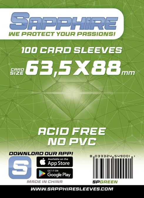 Sapphire Schutzsäckchen 63,5x88mm Grün 100