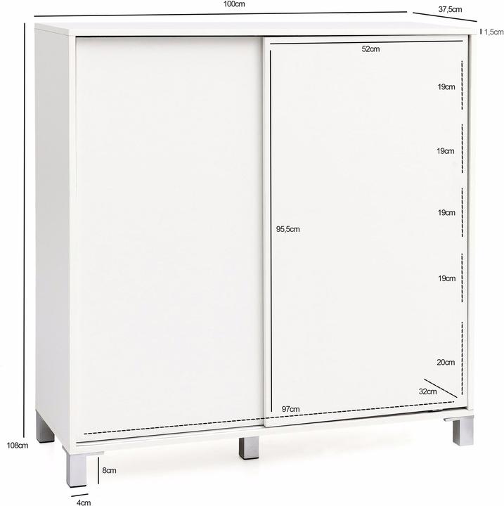 Actual product image FineBuy Maelle (38 x 37.50 x 108 cm)