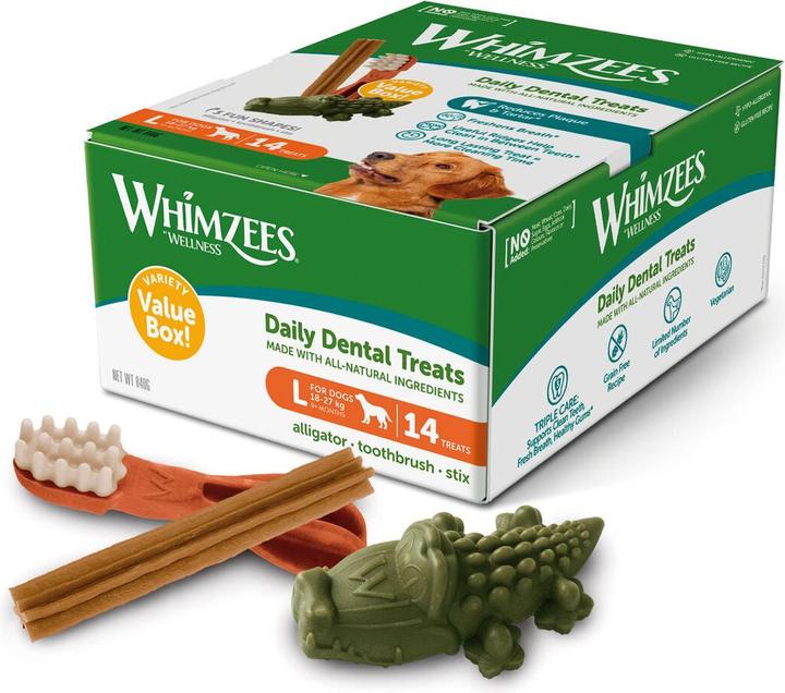 Produktbild Whimzees Variety Box (Adult, 14 Stk., 1040 g)
