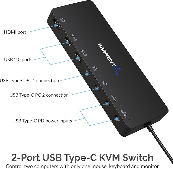 Produktbild Sabrent 2-Port-USB-Switch