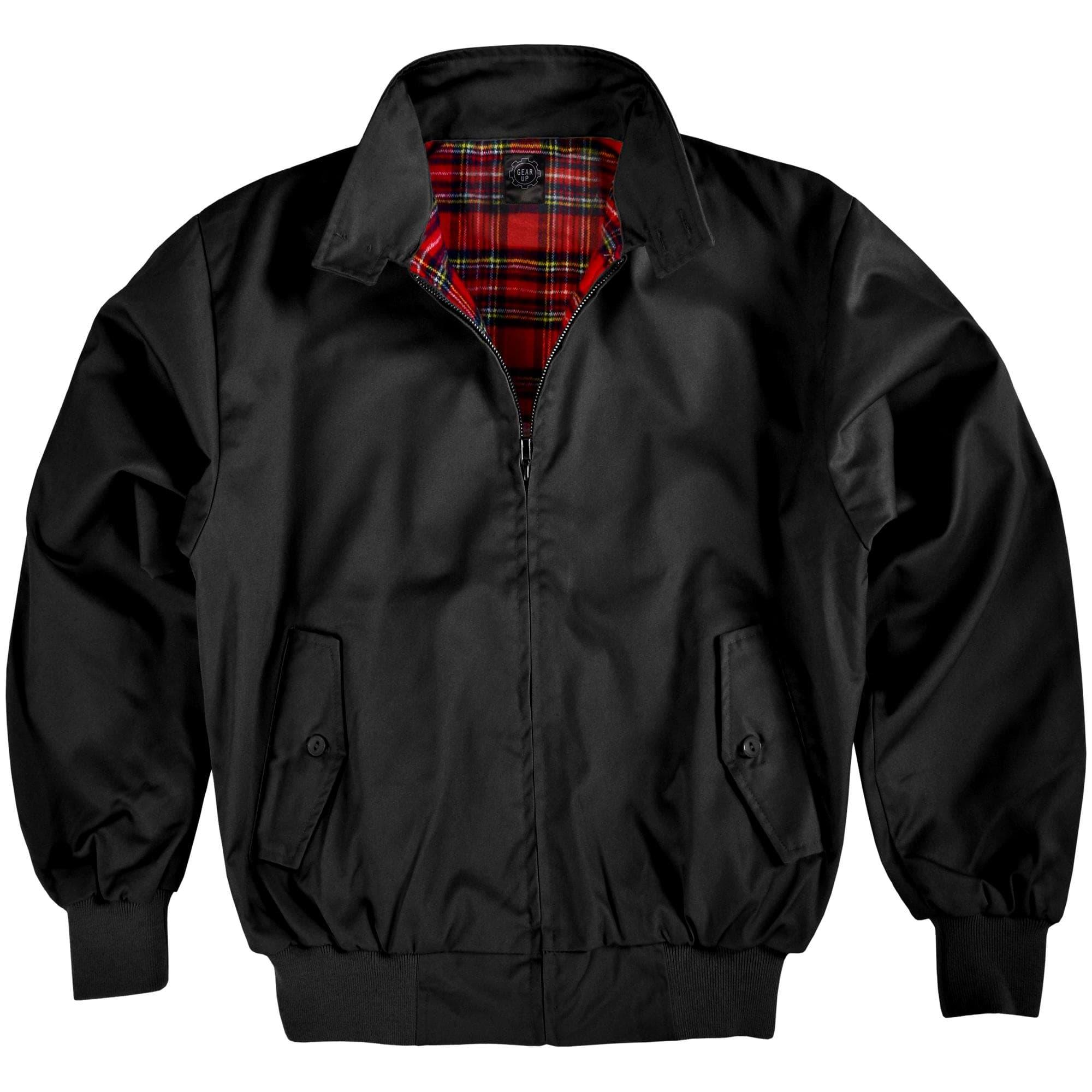 Thumbnail - Gear Up, Herren, Jacke, Herren Harrington Jacke (S), Schwarz, S