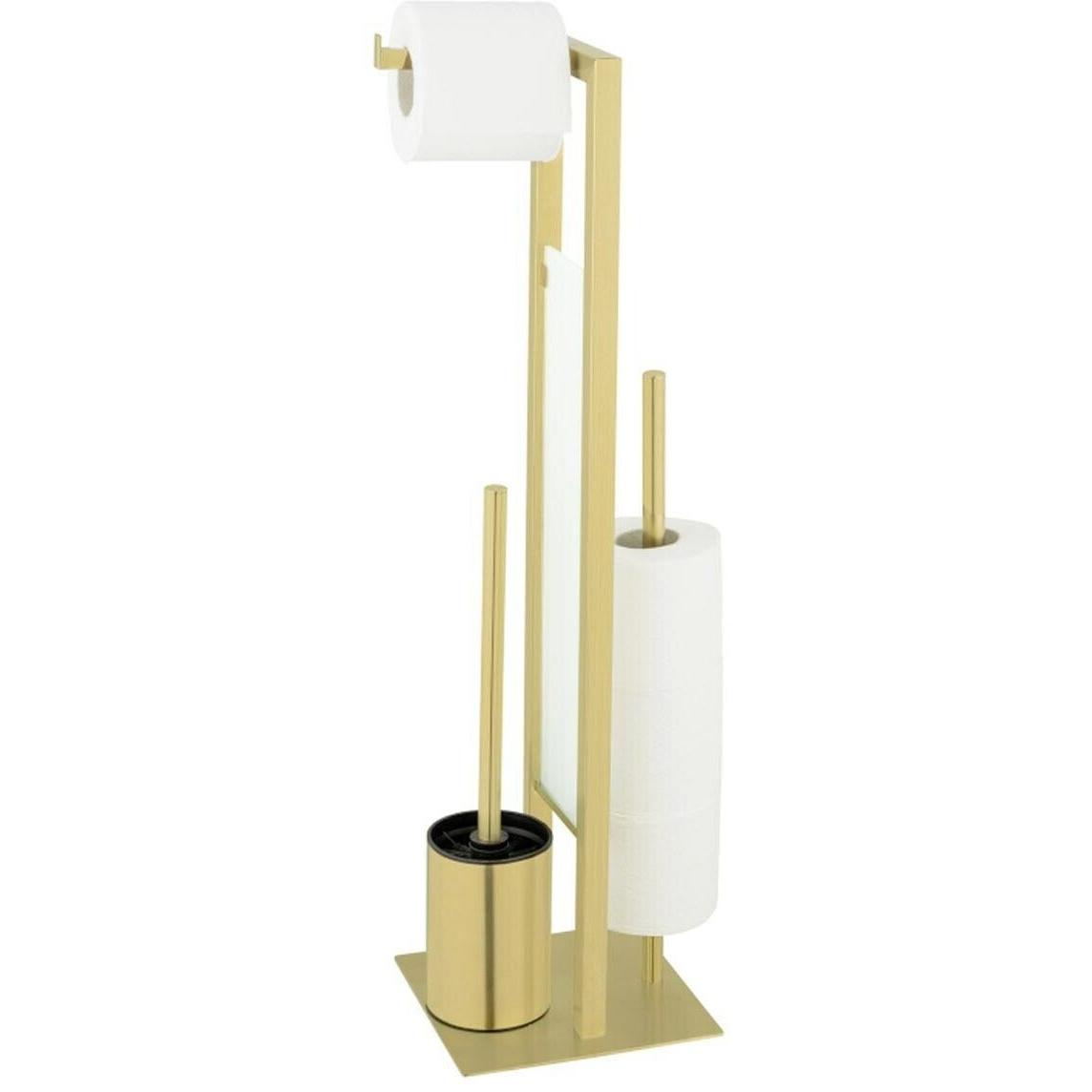 Wenko, Toilettenbürste, Stand WC-Garnitur Rivalta gold