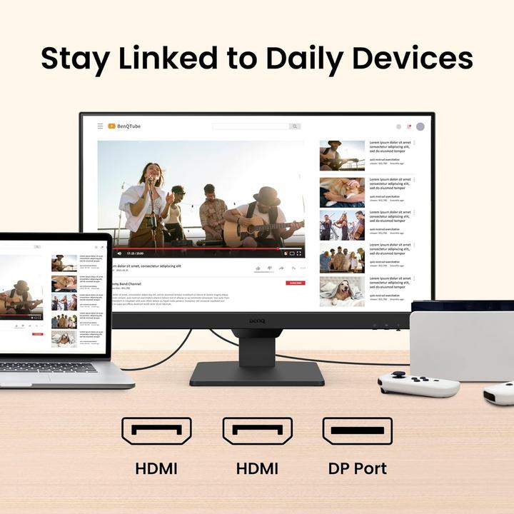 Produktbild BenQ LCD GW2790E 27" IPS/1920×1080/100Hz/5ms/DP/2xHDMI/Jack/VESA/Repro/Flicker-free/Low Blue Light (1920 x 1080 Pixel, 27")