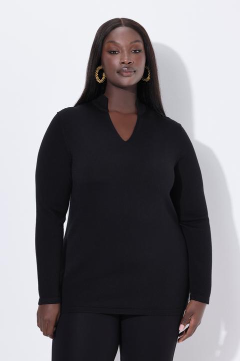 Produktbild Ulla Popken Pullover, Seidenmix, Kelchkragen, Langarm (46, 48)