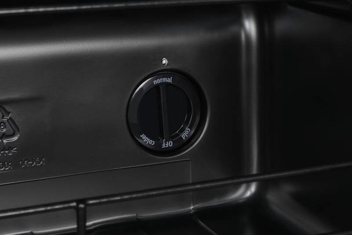 Actual product image Exquisit WS1-12-GTE-030G black, wine cooler (free-standing unit)